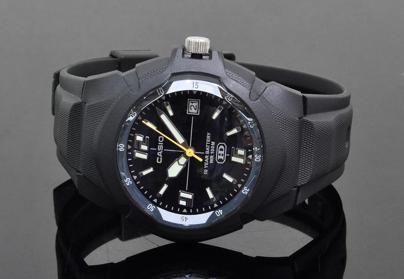 Casio Watchband LX-610, MW-600. Original Black Rubber Strap