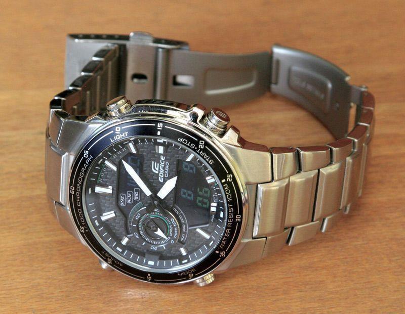 Casio Watchband EFA-131 D. All Steel Edifice Bracelet Silver Color