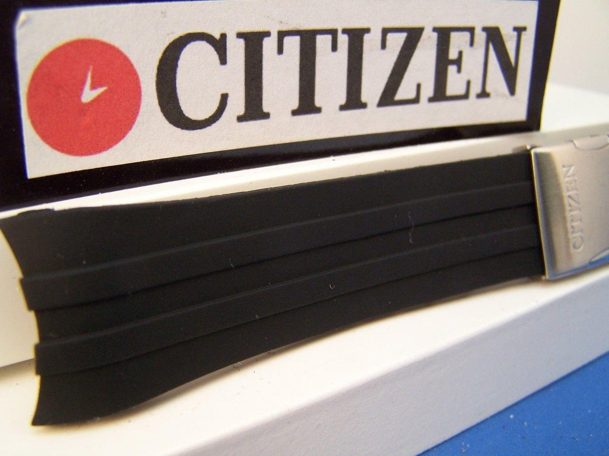 Citizen Watchband CB0020 H144-S067383.World Perpetual ECO AT.Black Rub w/Deploy