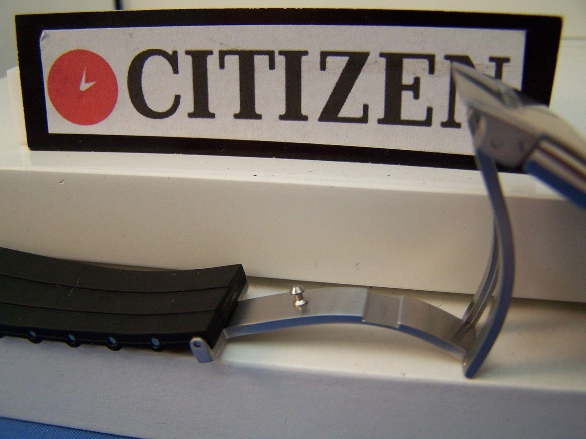 Citizen Watchband CB0020 H144-S067383.World Perpetual ECO AT.Black Rub w/Deploy