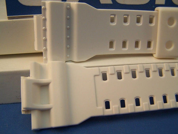 Casio watchband GA-100 A-7,G-8900,GR-8900,GW-8900.Shiny White Rub G-Shock