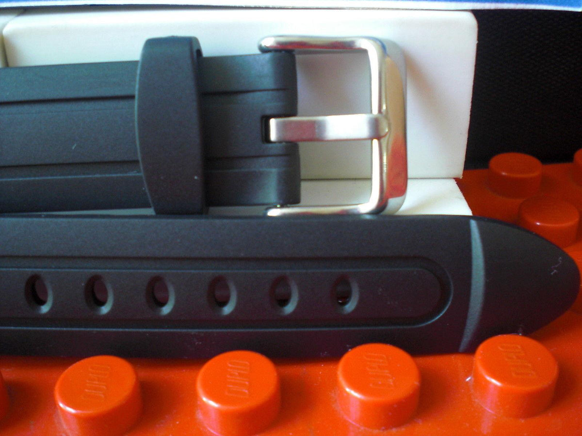 Casio Watchband MTR-302 Black Resin Strap w/ Steel buckle and Attaching Pins