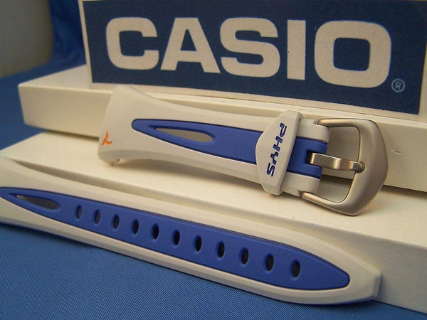 Casio watchband STR-400 -7 Walking & Calorie blue/White Watchband -
