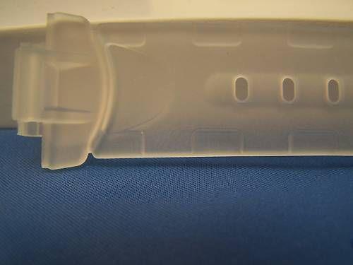 Casio watchband BG-151. Baby-G watchband Clear