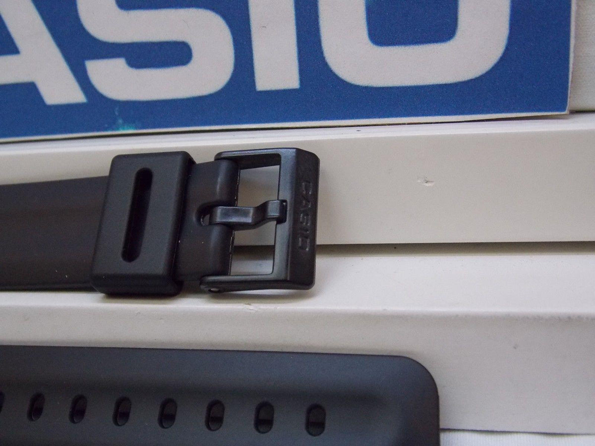 Casio Watchband MW-33. Black Resin Watchband/Strap Factory Original
