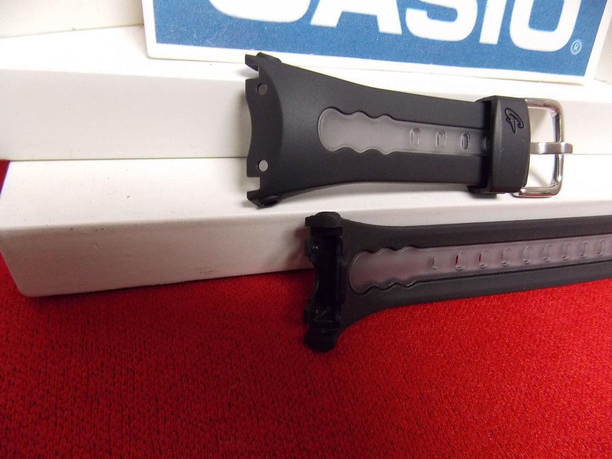Casio Watchband BG-163 Black and Clear Baby G Original Resin Strap
