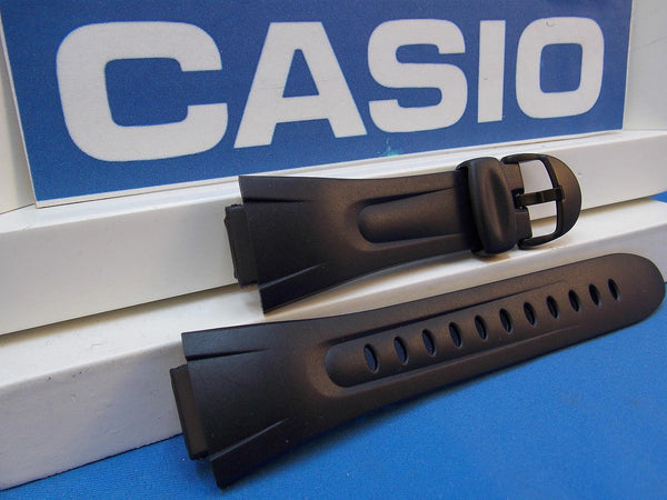 Casio watchband W-42, W-43 Illuminator Black Resin /Watchband
