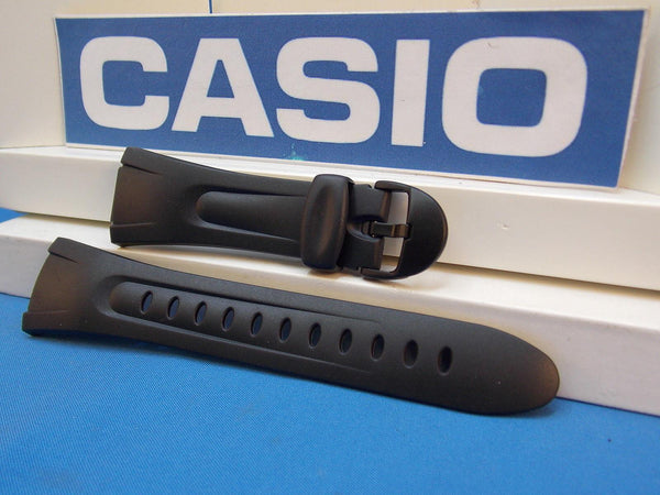 Casio watchband W-42, W-43 Illuminator Black Resin /Watchband