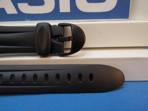 Casio watchband W-42, W-43 Illuminator Black Resin /Watchband