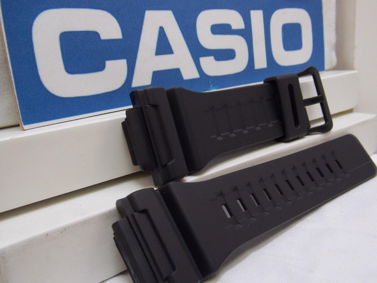 Casio watchband AQ-S810 & W-735 Black Rubber for Tough Solar Illuminator