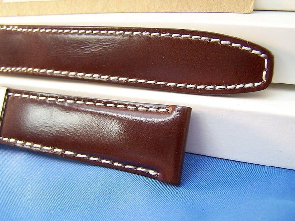 Citizen Watchband BJ7010 Brown Leather 22mm Strap With Deployment buckle