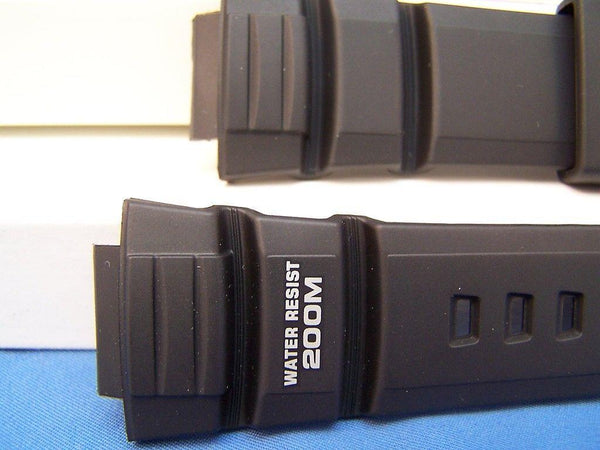 Casio watchband WV-200 A, AE-2000 W. Waveceptor Illuminator Black Rubber