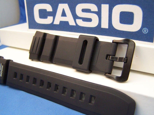 Casio watchband WV-200 A, AE-2000 W. Waveceptor Illuminator Black Rubber