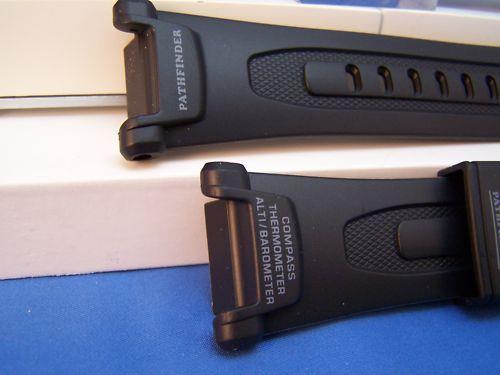 Casio watchband PAG-40.Pathfinder Black Resin Watchband/. And fits PRG-40