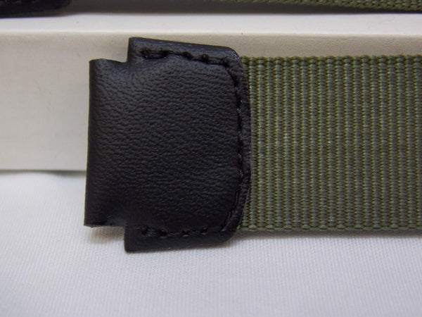 Casio watchband AE-1200, MRW-200 Military Colors Green/Black Nylon/Leather 18mm