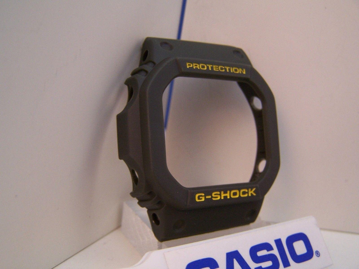 Casio Watch Parts G-5600 A-3, GW-M5600.Bezel/Shell Green w/Yellow Letter G-Shock