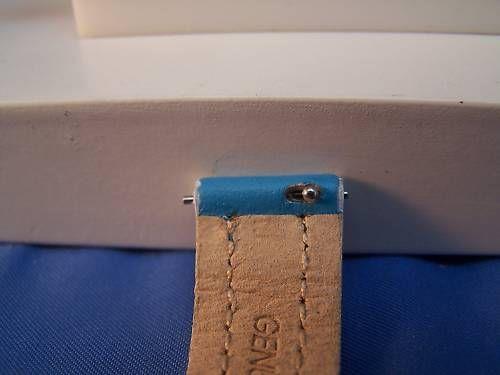 Two ladies 14mm Watchband Leather 2-Color Fingernail Pins