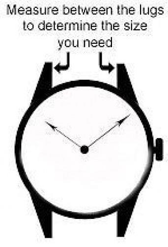 Extra Wide Leather Watchband. 26mm With Pins. Red