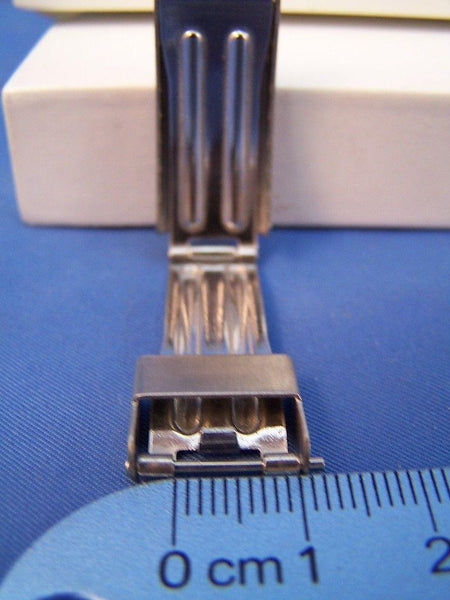 Watch Bracelet TriFold buckle. 12mm End Link Attach and 7mm Center Link Attach