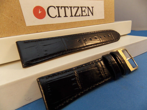 Citizen watchband  G820-T00170,G820-T00L700,G820-T001896.Black Leather 21mm