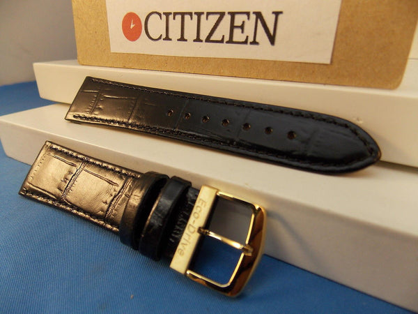 Citizen watchband  G820-T00170,G820-T00L700,G820-T001896.Black Leather 21mm