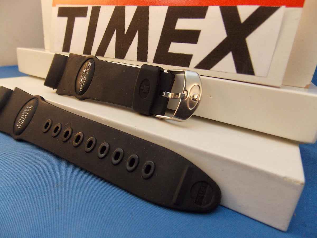 Timex watchband Fitness Monitor Digital Transmission Black Rub - Last One