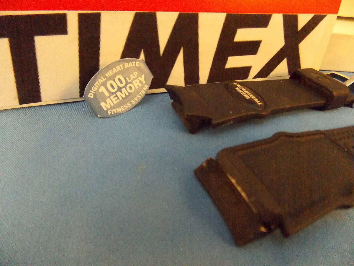Timex watchband Fitness Monitor Digital Transmission Black Rub - Last One