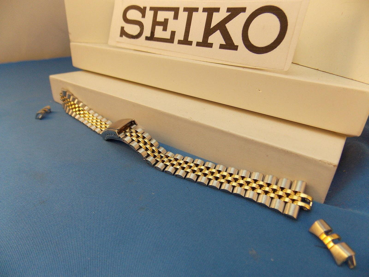 Seiko WatchBand SYD096, SWZ120, SWZ054. 2tone Ladies Bracelet 13mm Wide
