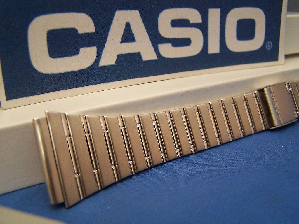 Casio Watchband DBC-1500 B Steel Two Piece Snap Bracelet 22mm Fits Databank