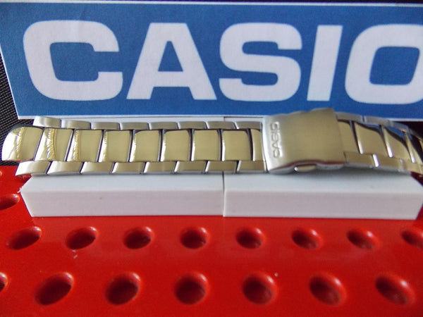 Casio watchband EFA-110 D Edifice Bracelet Silver Tone Stainless Steel w/ Pins