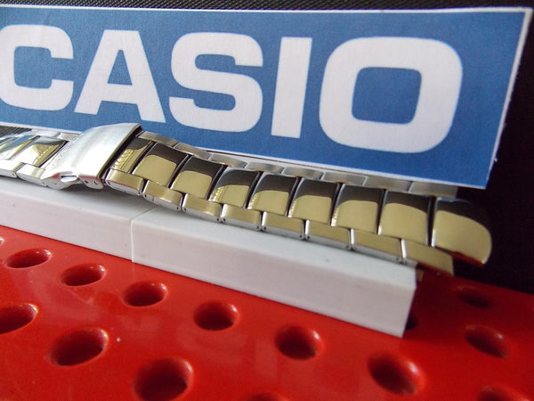 Casio watchband EFA-110 D Edifice Bracelet Silver Tone Stainless Steel w/ Pins