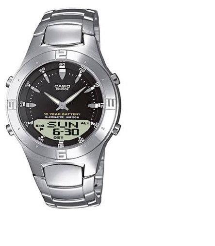 Casio watchband EFA-110 D Edifice Bracelet Silver Tone Stainless Steel w/ Pins