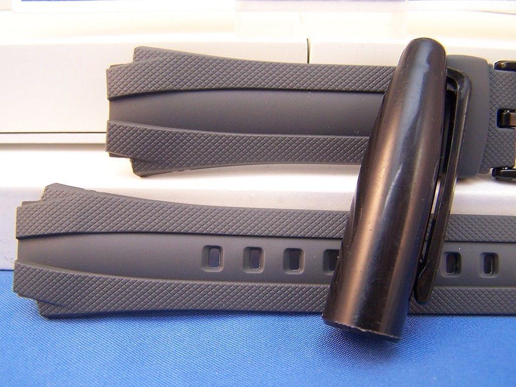 Casio watchband AQ-160 W-7 Gray Rubber . Also fits AQ-163