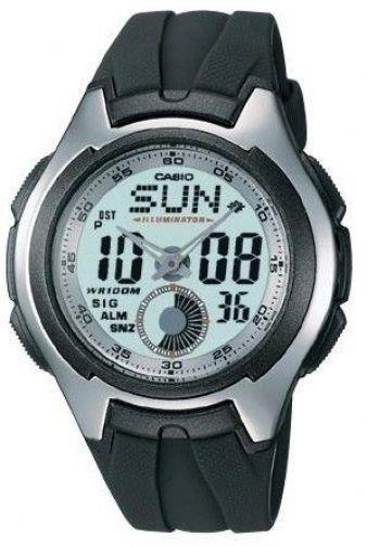 Casio watchband AQ-160 W-7 Gray Rubber . Also fits AQ-163
