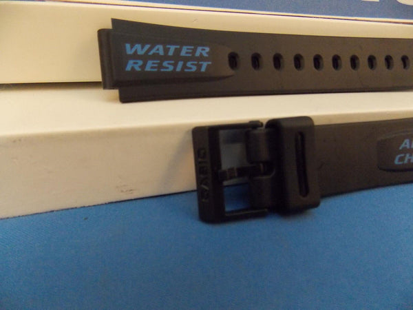 Casio watchband W-723 Black w/ blue Graphics: Alarm Chrono Water Resist. 14mm