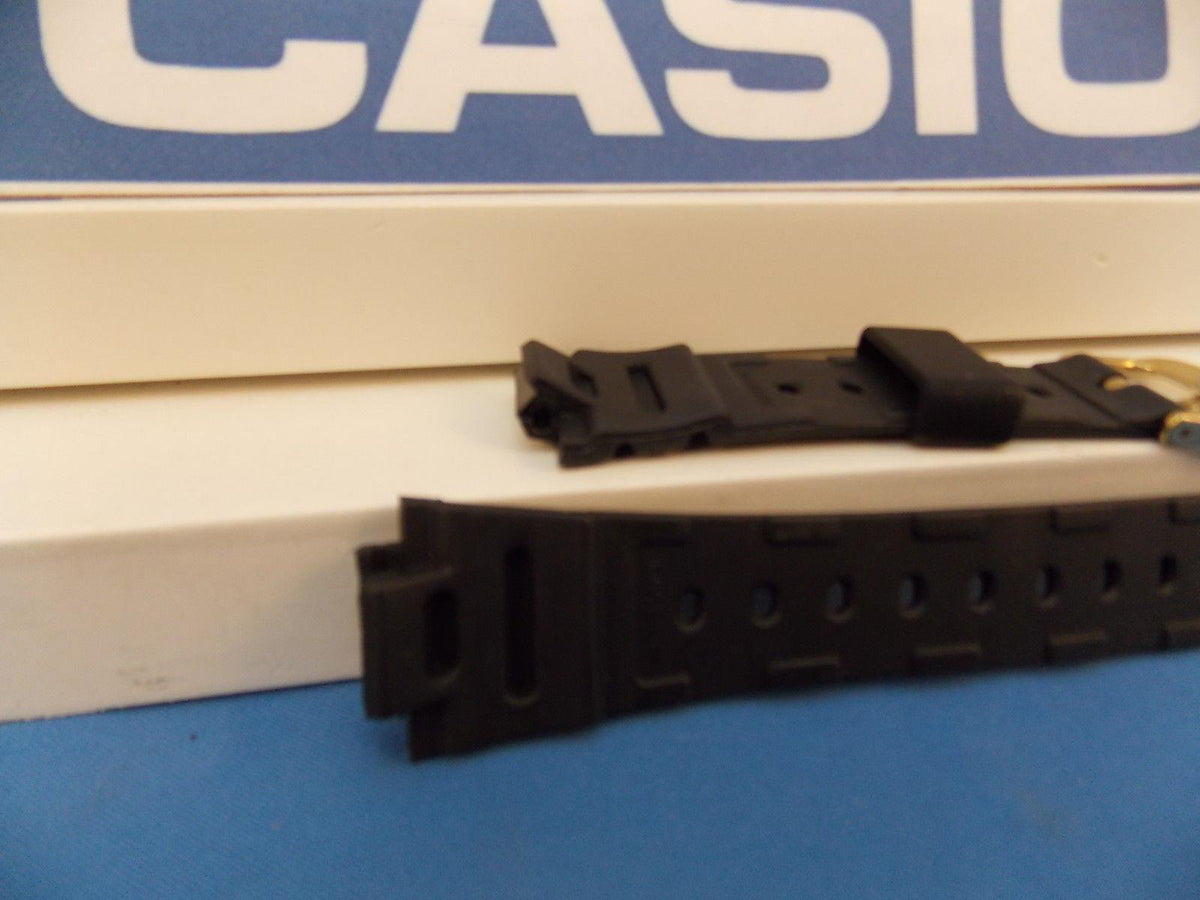 Casio watchband DW-500 Gold Tone buckle Original ladies G-Shock Black Resin