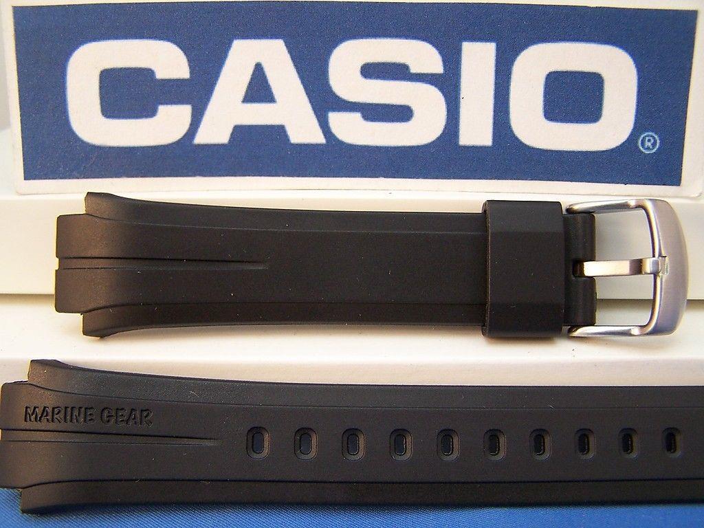 casio marine gear Casio watchband MRP-700 Marine Gear Black Resin With Attaching Pins – WristWatcher