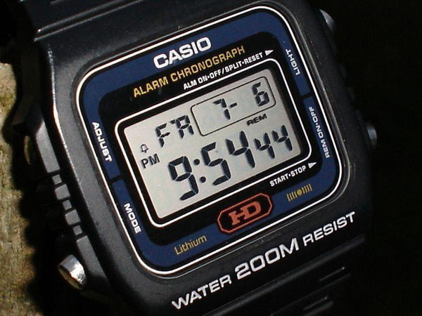 Casio watchband DW-210,DW-240,DW-260, DW-270.Black Rub  w/gold tone buckle