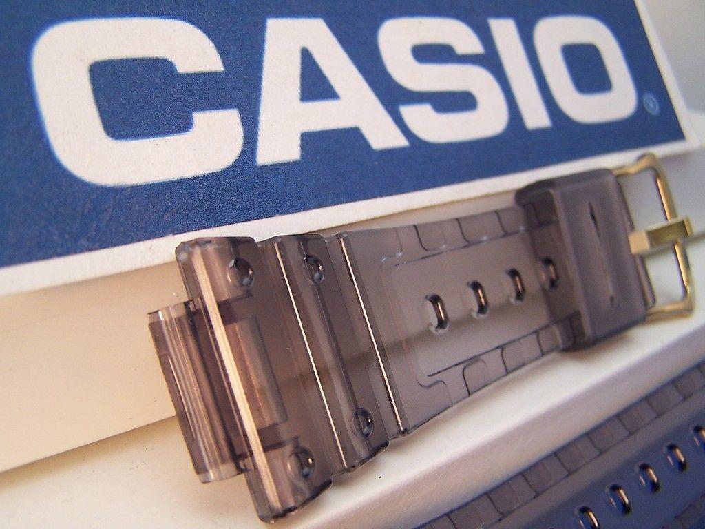 Casio Watchband DW-5025 D-8V. Fits G-Shock DW-5600E Smoke Gray Clear. Strap