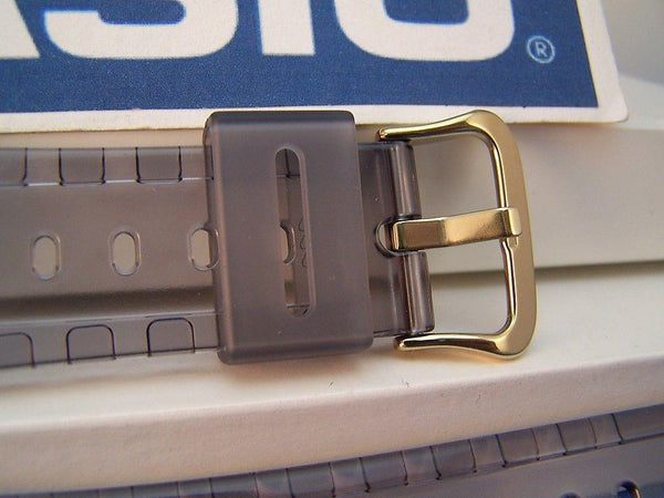 Casio watchband DW-5025 D-8V. Fits G-Shock DW-5600E Smoke Gray Clear.