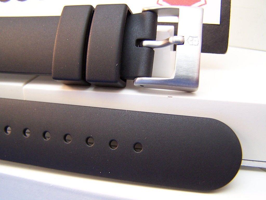 Swiss Army watchband Summit XLT Chrono. Black Resin /Watchband With Pins