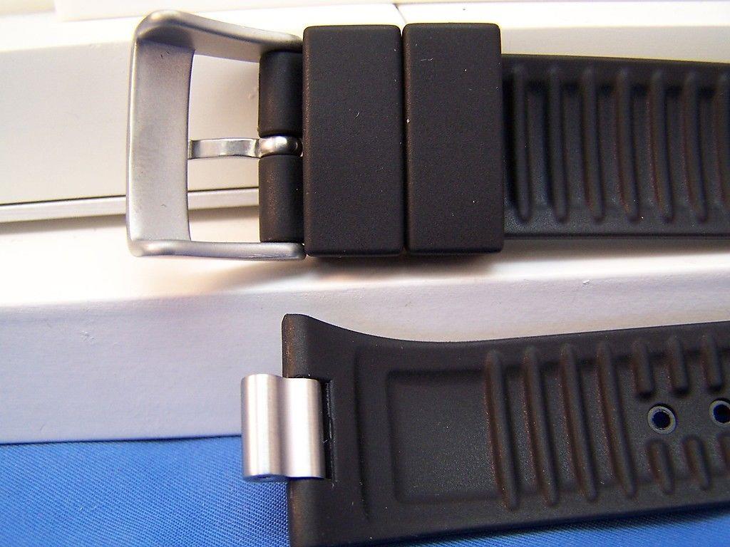 Swiss Army watchband Summit XLT Chrono. Black Resin /Watchband With Pins