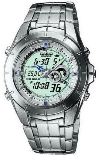 Casio Watchband EFA-119 D Stainless Steel Silver Color Original Casio Bracelet