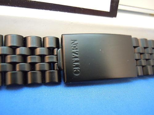 Citizen watchband Black Steel PVD Bracelet AD6176 18mm
