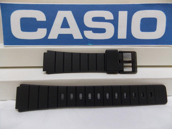 Casio watchband MQ-61 16mm Black Resin, Watchband, Sport  for 16mm Watch