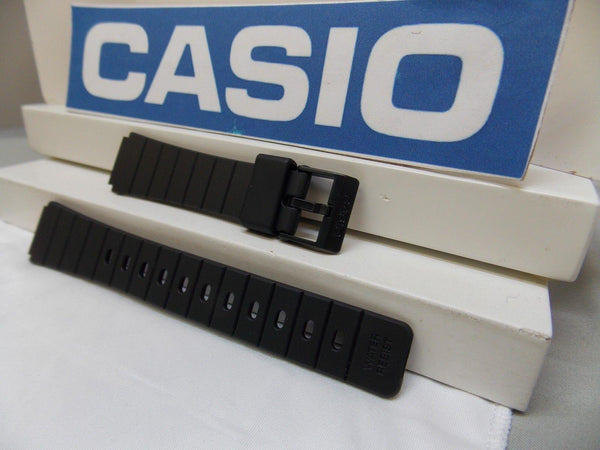 Casio watchband MQ-61 16mm Black Resin, Watchband, Sport  for 16mm Watch
