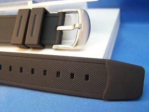Casio watchband MTD-1057, MDV-501 Black Resin Steel buckle w/Attch Pins
