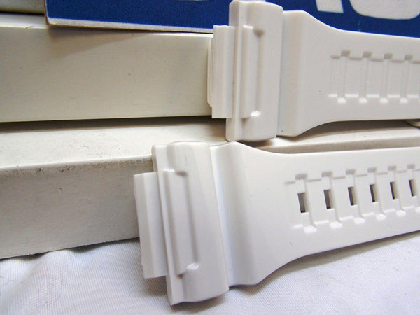 Casio Watch Band AQ-S810 White Rubber Strap for Tough Solar Illuminator