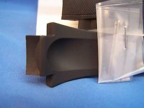 Casio Watchband MDV-301 Black Resin Strap With Attaching Pins