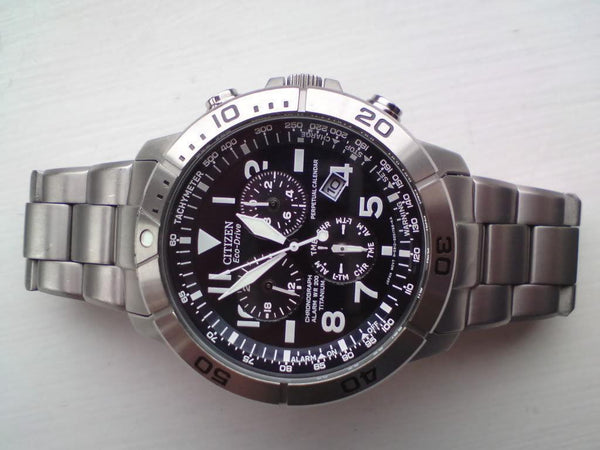 Citizen watchband BL5250 -53L Solid Linked Titanium Bracelet